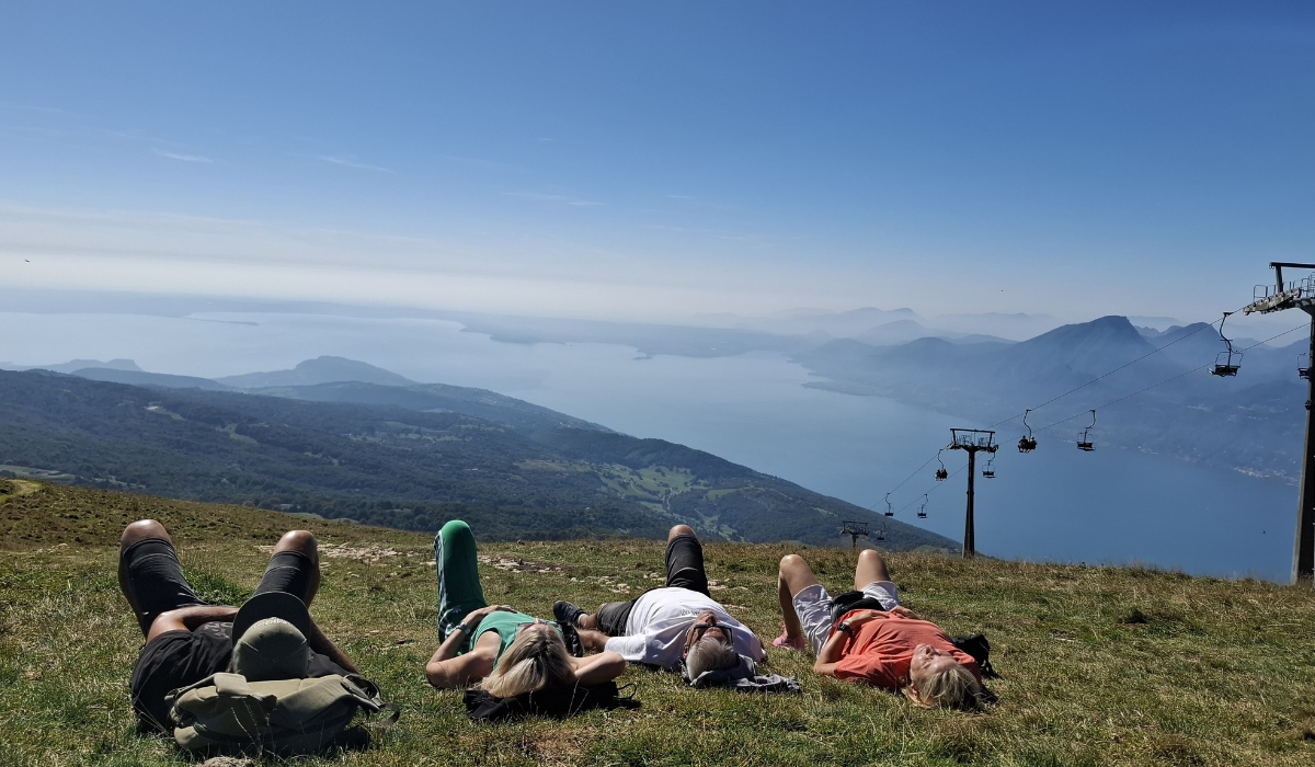 Panorama über dem Gardasee